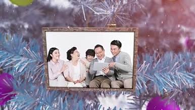 2019年圣诞节家庭相册祝福AE模板视频的预览图
